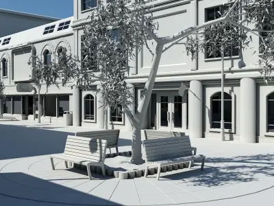 Shopping Center 3D Model 3D model