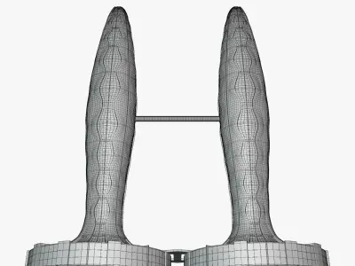 Future skyscraper 2023 3D model