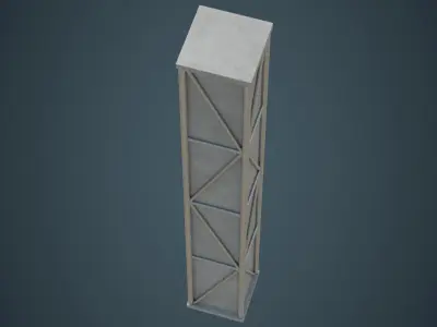 Pillar 1A Low-poly 3D model