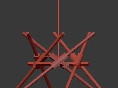 Untitled astral agnes chandelier 3D model