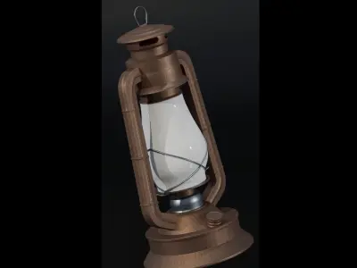 Lantern old fashioned 3D model