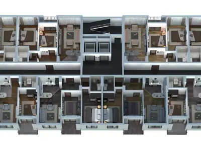 Apartments 3d plan 3D model