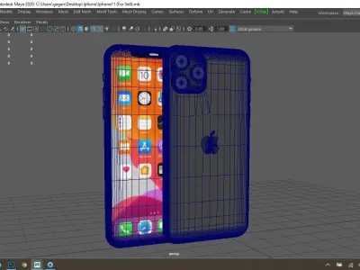 Iphone 11 Pro Low-poly 3D model