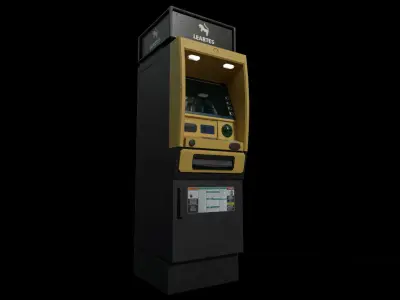 ATM Bankomat Gameready Model Low-poly 3D model