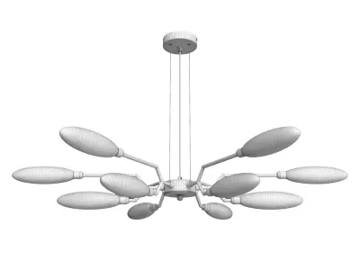 Hanging chandelier Ventura MOD012CL-12G 3D model