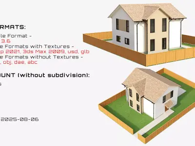 Two Story House 1 3D model