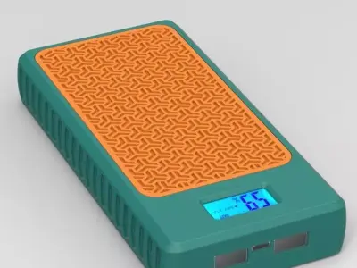 Power Bank Enclosure Stone Block Style 3D print model