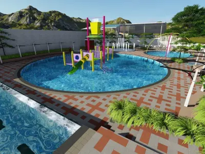 waterpark 3D model