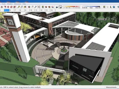 Sketchup School and University G4 3D model