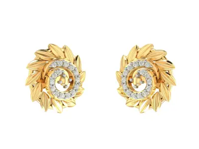 Light weight flower ring earrings pendant set 3dm stl  4 renders 3D print model