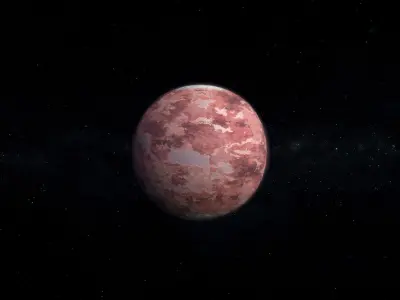 Alien Planet 04 Low-poly 3D model