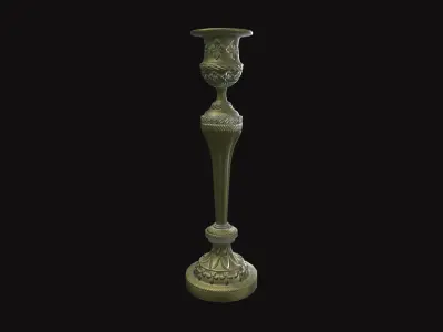 Medieval Torch V10 Low-poly 3D model
