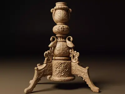 Vintage Pillar  3D print model