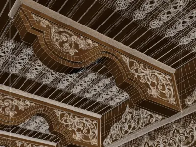 Uzbek national alcove 3D model