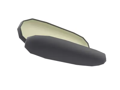 Eyeglasses Empty Case v1 001 Low-poly 3D model