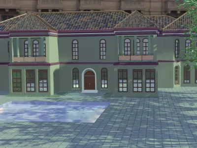 Residential Building Exterior Design 3D model