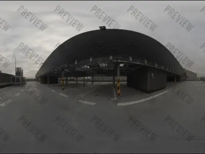 Parking Lot HDRi and backplates  3D model