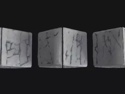 Totem Symbol Stone Low-poly 3D model