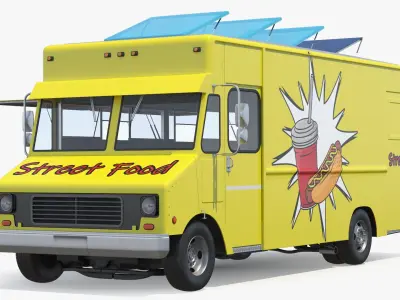  Street Food Catering Truck with Interior Open 
