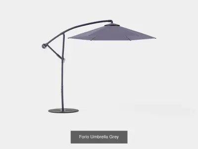Collection of Outdoor Umbrella - 4 Models 3D Model Pack