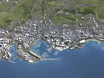 Monaco Low-poly 3D model
