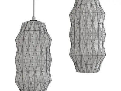 Mimo Faceted Pendant Light Low-poly 3D model