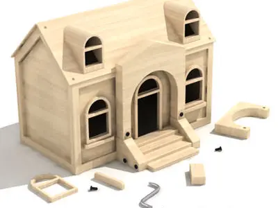 Toy house 3D model