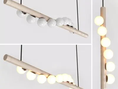 hollis - morris - willowpendant lamp Low-poly 3D model