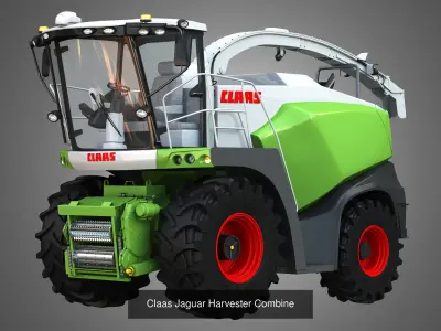 Combine Harvesters  3 in 1 3D Model Pack
