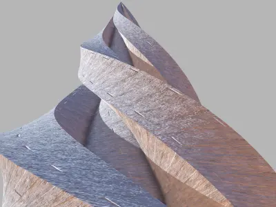 Alien Stone Pyramid 3D model