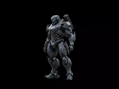 The First New Precise High Poly Sci-fi  Soldier 3D model