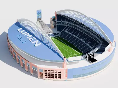 Lumen Field Stadium 3D model
