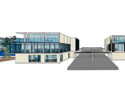 FOUR STAR  SEA HOTEL PROJECT 3D model