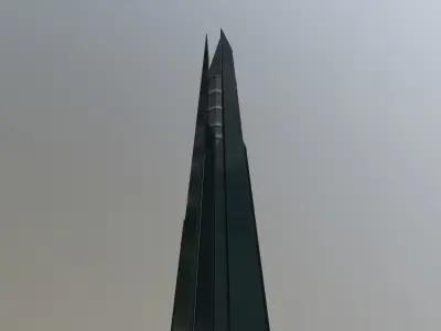London The Shard Low-poly 3D model