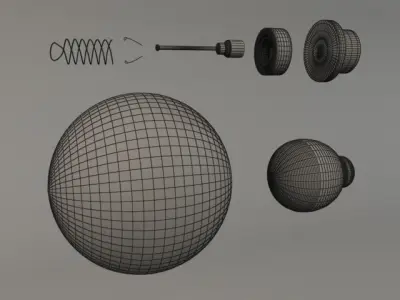 Modern Ceiling Lamp 3D model