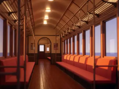 The Train in Spirited Away 3D model