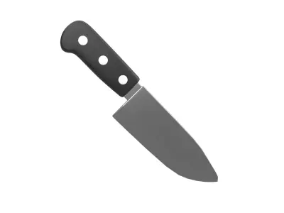 Kitchen Knife Emoji v1 001 Low-poly 3D model
