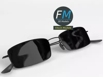 Sunglasses full frame 3D model