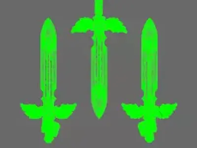 Arthurian Knights Electro Sword 3D print model