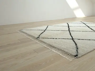 Berber rug from Morocco 3D model