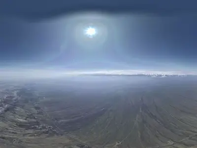 HDR - Clear Sky High Above the Steppe 3D model