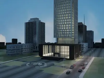 Skyscraper 3D model shop