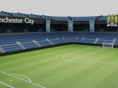Manchester City Football Stadium Low-poly 3D model