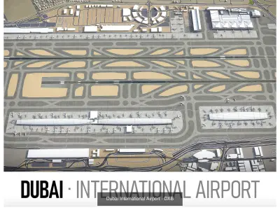 Top World Airports 3D Model Pack