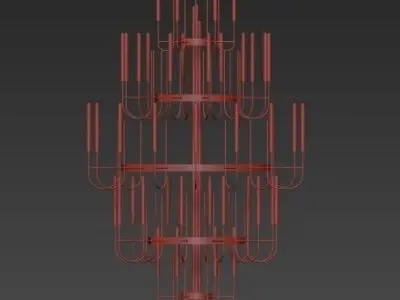 Gala Chandelier  Luxxu 3D model