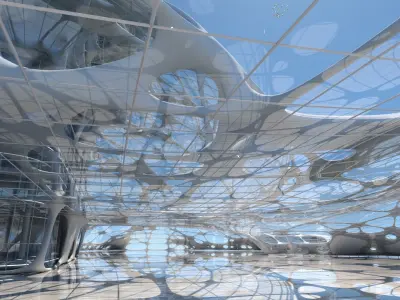 Futuristic Skyscraper 991 3D model