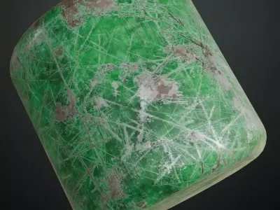 Dirty Painted Green Metal Surface PBR Seamless Texture