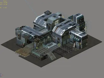 Heterogeneous - Building - Building B Building 01 3D model