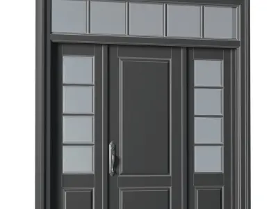 Entrance modern classic street Doors 3D model