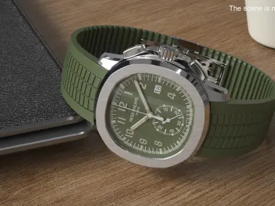  Mens Wrist Watch Patek Philippe Aquanaut Green 